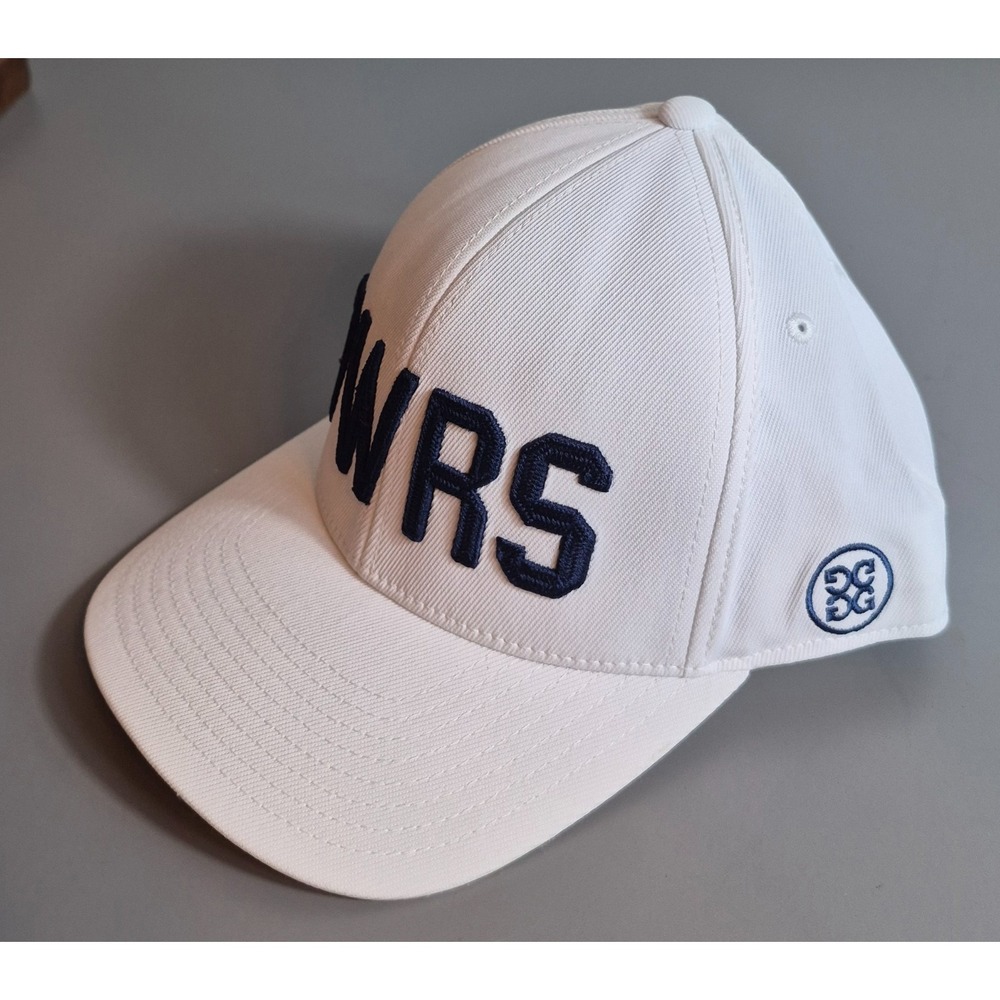 G/Fore G4 Golf Mens DWRS Dewar's Hat Cap Snap-Back White OSFM NEW NWOT